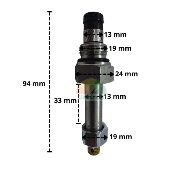 Senkventil TYP B mit 19 mm Gewinde und 94 mm Höhe