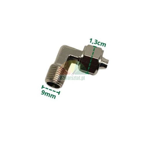 L-Verbinder Typ A - Metall-Winkelstück mit Maßen 9mm und 1,3cm