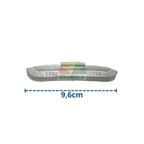 100g Schlaggewicht zum Auswuchten von Rädern, Länge 9,6cm