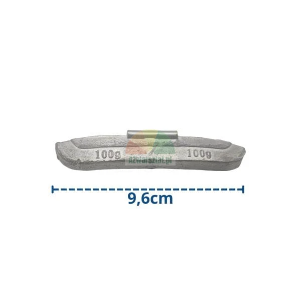 100g Schlaggewicht zum Auswuchten von Rädern, Länge 9,6cm