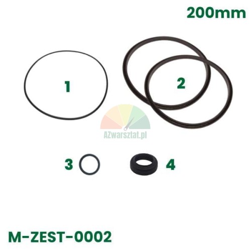 Dichtungssatz für Reifenmontiermaschine Abdrückzylinder 200mm, 5-teilig