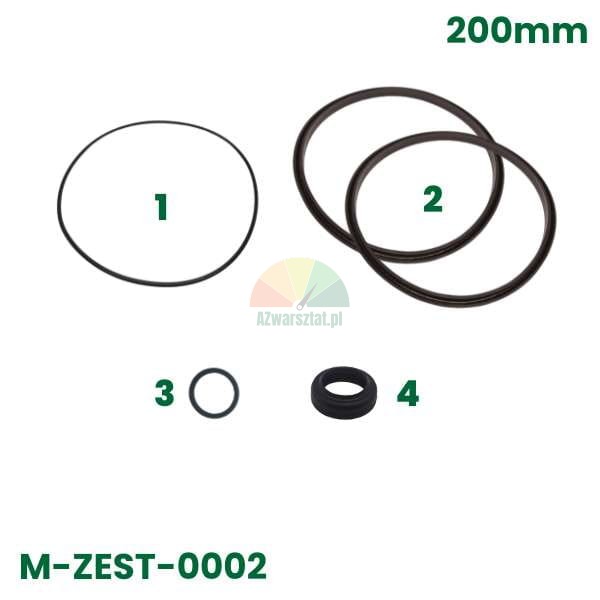 Dichtungssatz für Reifenmontiermaschine Abdrückzylinder 200mm, 5-teilig