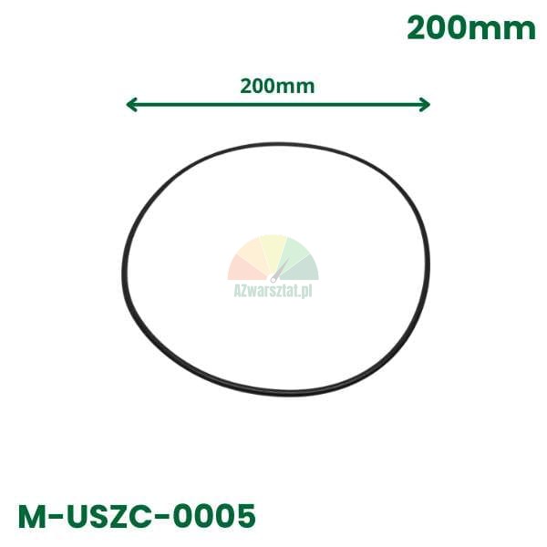 Schwarze O-Ring Dichtung mit 200mm Durchmesser, Modell M-USZC-0005