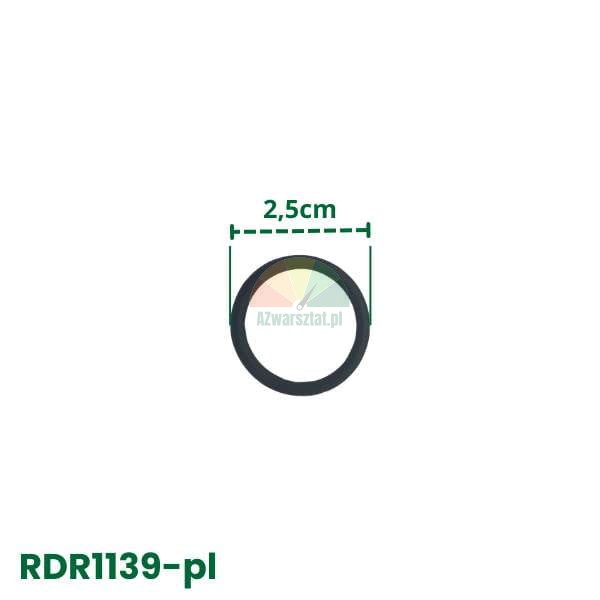 Schwarzer O-Ring mit einem Außendurchmesser von 2,5 cm, Modell RDR1139-pl