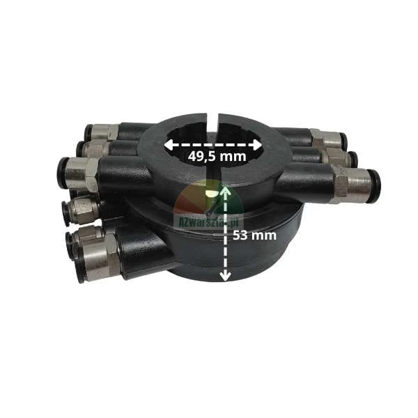 Luftverteiler unter dem Tisch TYP B mit Abmessungen 49,5 mm und 53 mm