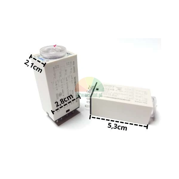 Zeitrelais AC 220V 5s 14 PIN, Abmessungen 2,1x2,8x5,3 cm