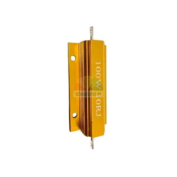 Goldener Aluminium-Leistungswiderstand 100W 10 Ohm mit Kühlkörpergehäuse