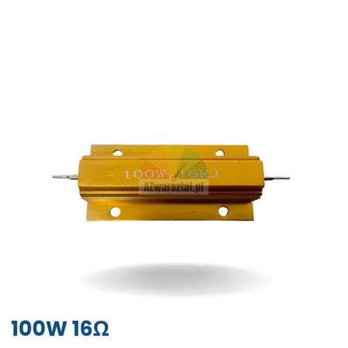 Bremswiderstand für Auswuchtmaschine 100W 16 Ohm im goldenen Aluminiumgehäuse