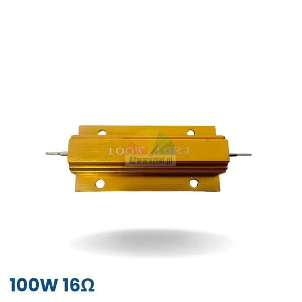 Bremswiderstand für Auswuchtmaschine 100W 16 Ohm im goldenen Aluminiumgehäuse
