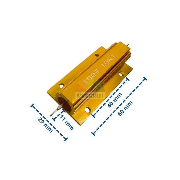 Bremswiderstand für Auswuchtmaschine 100W 16 Ohm gold
