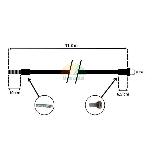 Stahlseil für SDW50 4-Säulen-Hebebühne 11.8m