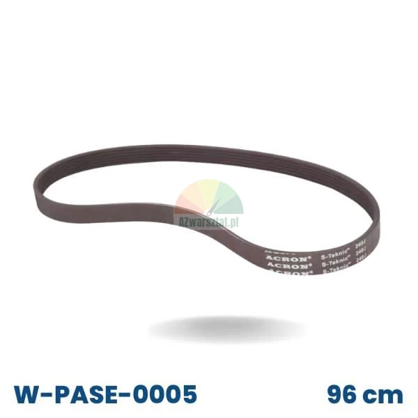 Schwarzer Antriebsriemen für Auswuchtmaschine, 96 cm lang, Marke Acron.