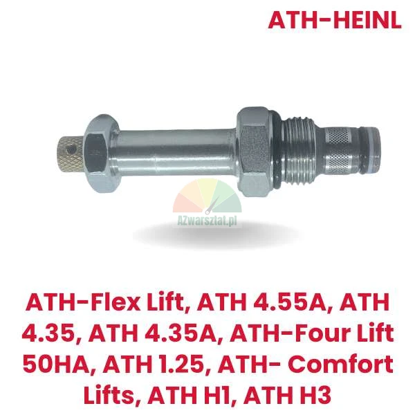 ATH-Heinl Ersatzteil Senkventil passend für Hebebühnen ATH-Flex Lift, ATH 4.55A, ATH 4.35, ATH 4.35A, ATH-Four Lift 50HA, ATH 1.25, ATH-Comfort Lifts, ATH H1, ATH H3.