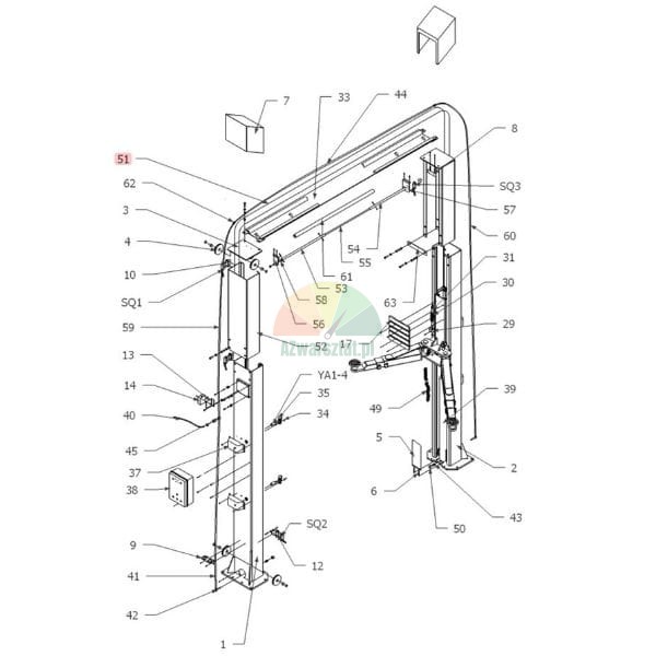 Gleichlaufseil für ATH-Comfort-L, HL3 Hebebühne