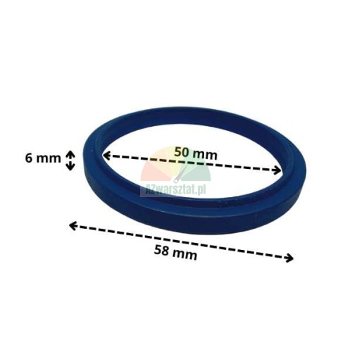 Hydraulikzylinder-Dichtung 50x58x6 mm blau