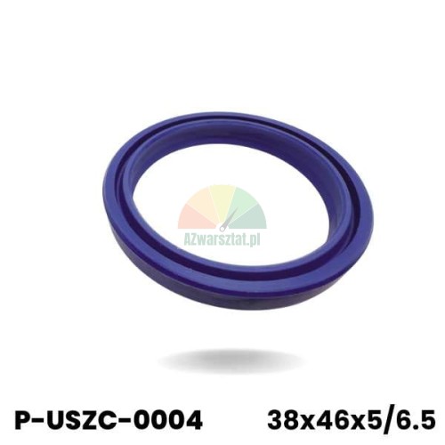 Blaue Hydraulikzylinderdichtung mit den Maßen 38x46x5/6.5 mm