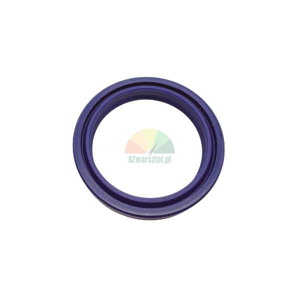 Violette hydraulische U-Dichtung auf weißem Hintergrund.