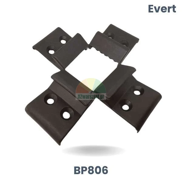 Satz mit 4 schwarzen Schutzabdeckungen für Evert BP806 Montierbacken