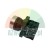 Industrieller Drucktaster mit Kontaktblock NB2-BE101 NO, silbernes Bedienelement.