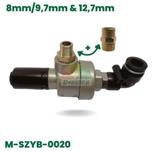 Robuster Schnellentlüfter und Ablassventil Typ J für Schlagwerk, Größen 8mm/9,7mm und 12,7mm, Modell M-SZYB-0020
