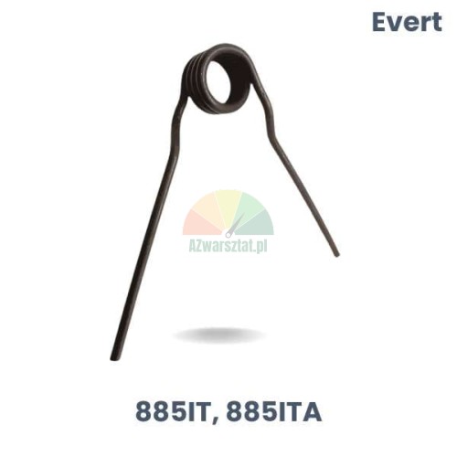 Ersatz für Evert: Schenkelfeder 885IT, 885ITA auf weißem Hintergrund.