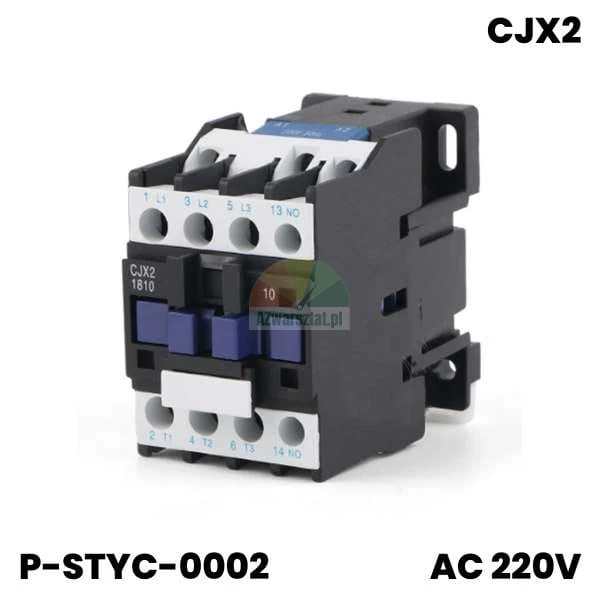Schaltschütz CJX2-1810 220V AC zur Steuerung von Elektromotoren.