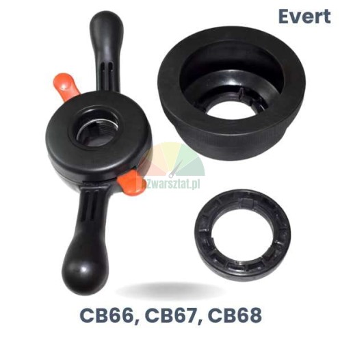 Schnellspannmutter-Set und Adapter für Alufelgen Evert CB66, CB67, CB68