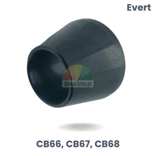 Schwarzer Zentrierkonus für Evert Auswuchtmaschine Modelle CB66, CB67, CB68, Bereich 4.4cm - 6.2cm