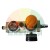 Druckluftregler mit Manometer und orangefarbenem Drehknopf