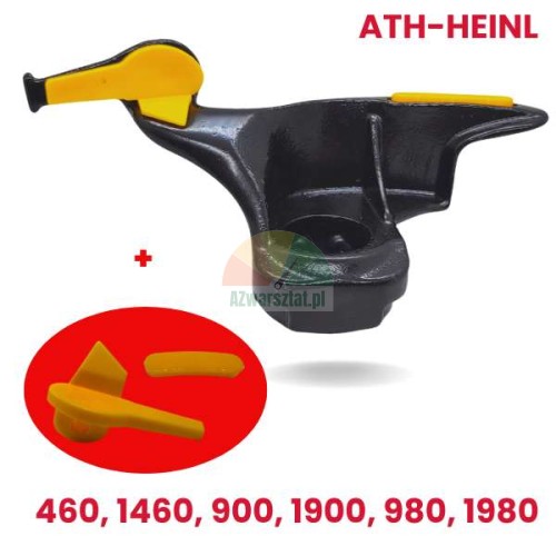 Schwarzer Montagekopf Ersatz für ATH-Heinl Reifenmontiermaschinen mit zusätzlichem Schutzkappen-Set für Modelle 460, 1460, 900, 1900, 980, 1980.