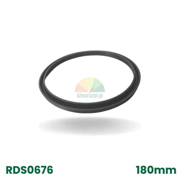 Schwarze Gummidichtung 180mm, Modell RDS0676.