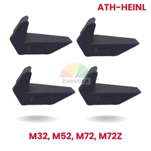 4er-Set Kunststoff-Spannbackenschutz für ATH-Heinl Montiermaschinen M32, M52, M72, M72Z, schwarze Schutzkappen.