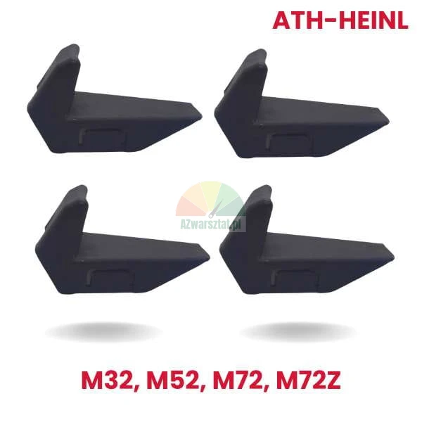 4er-Set Kunststoff-Spannbackenschutz für ATH-Heinl Montiermaschinen M32, M52, M72, M72Z, schwarze Schutzkappen.
