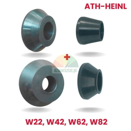 Satz mit vier Zentrierkonen für ATH-Heinl Reifenwuchtmaschinen mit 40mm Welle, Modelle W22, W42, W62, W82