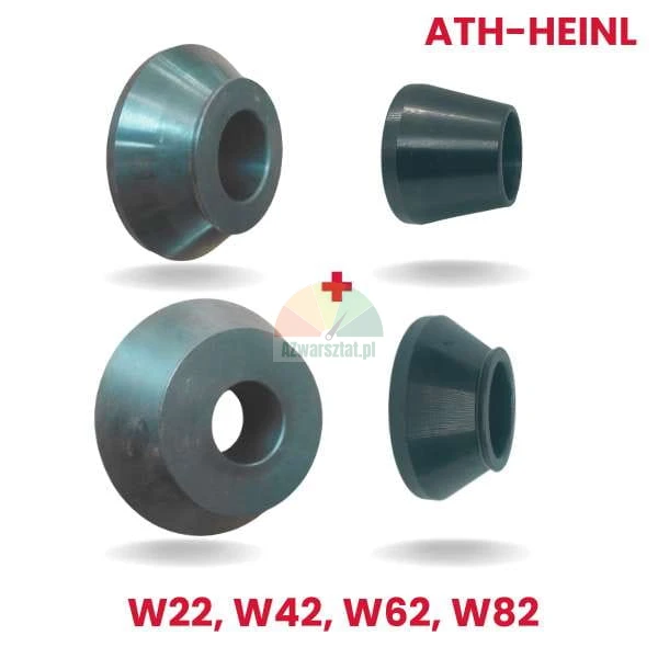 Satz mit vier Zentrierkonen für ATH-Heinl Reifenwuchtmaschinen mit 40mm Welle, Modelle W22, W42, W62, W82