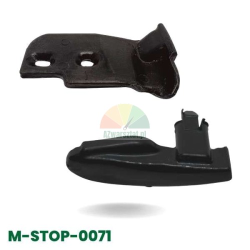 Schwarze Fußabdeckung SAL-Set, zwei Kunststoffelemente, M-STOP-0071