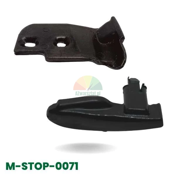 Schwarze Fußabdeckung SAL-Set, zwei Kunststoffelemente, M-STOP-0071
