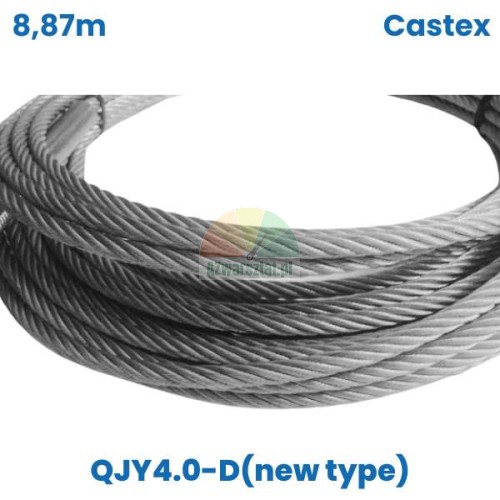 Castex Ersatz: 8,87m Stahlseil für QJY4.0-D (neuer Typ)