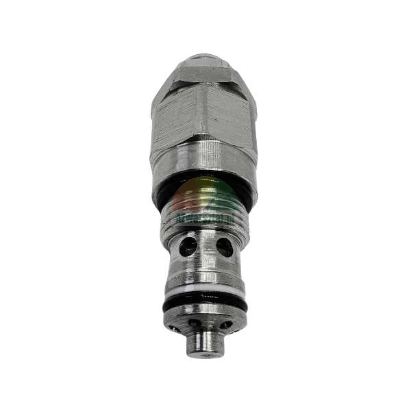 Hydraulisches Einschraubventil mit schwarzen und weißen Dichtungen auf weißem Hintergrund