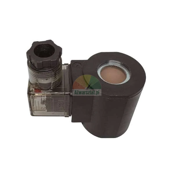 Magnetventilspule mit transparentem Stecker und Kabelverschraubung