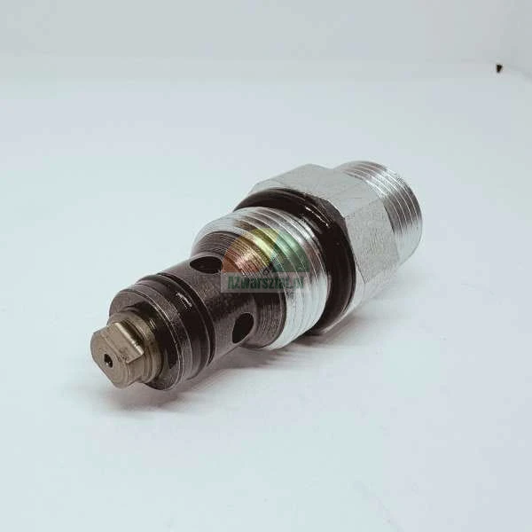 Hydraulisches Einschraubventil mit O-Ringen und Gewindekörper auf weißem Hintergrund.
