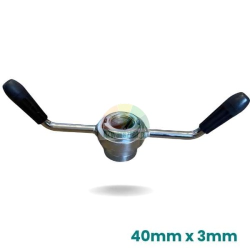 Metall-Schnellspannmutter für LKW-Auswuchtmaschinen 40mm x 3mm mit schwarzen Griffen