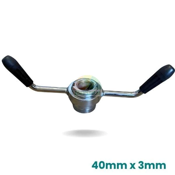 Metall-Schnellspannmutter für LKW-Auswuchtmaschinen 40mm x 3mm mit schwarzen Griffen