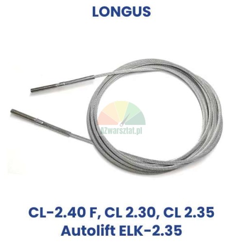Stahlseil für Hebebühne passend für Longus CL 2.40 F, CL 2.30, CL 2.35 und Autolift ELK-2.35