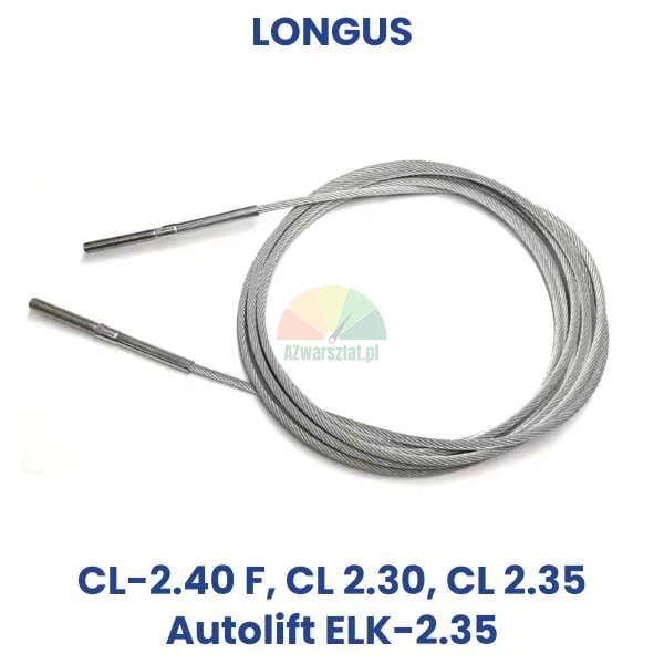 Stahlseil für Hebebühne passend für Longus CL 2.40 F, CL 2.30, CL 2.35 und Autolift ELK-2.35