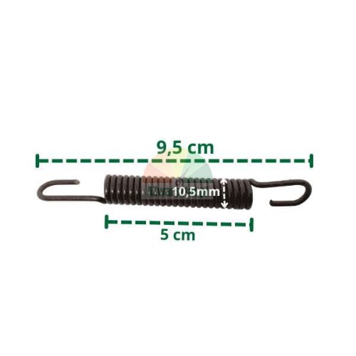 Metall-Zugfeder 9,5 cm lang