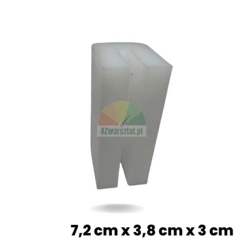 Gleitstück für Hebebühne 7,2 cm x 3,8 cm x 3 cm aus weißem Kunststoff