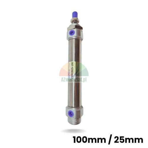 Pneumatikzylinder für Hebebühne CDM2B25-100 mit 100mm Hub und 25mm Durchmesser