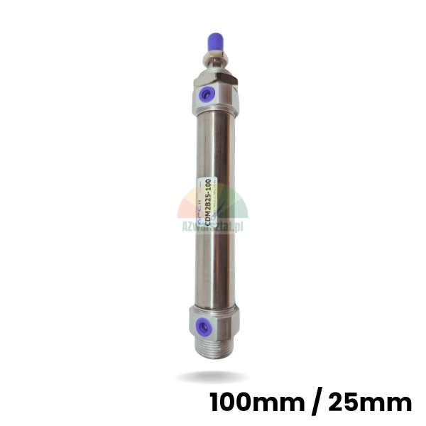 Pneumatikzylinder für Hebebühne CDM2B25-100 mit 100mm Hub und 25mm Durchmesser
