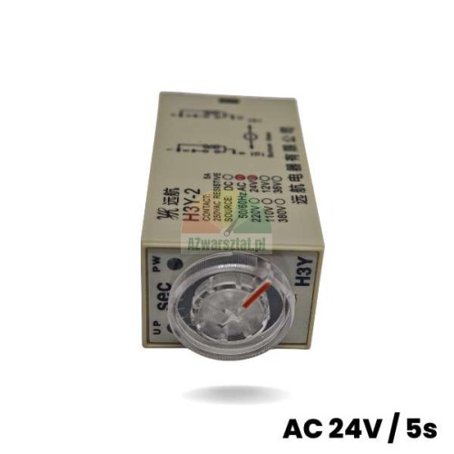 Zeitrelais H3Y-2 AC 24V 5s, 8-polig mit Einstellrad